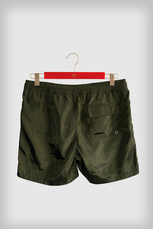 KM swim shorts olive