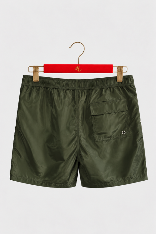 KM swim shorts olive