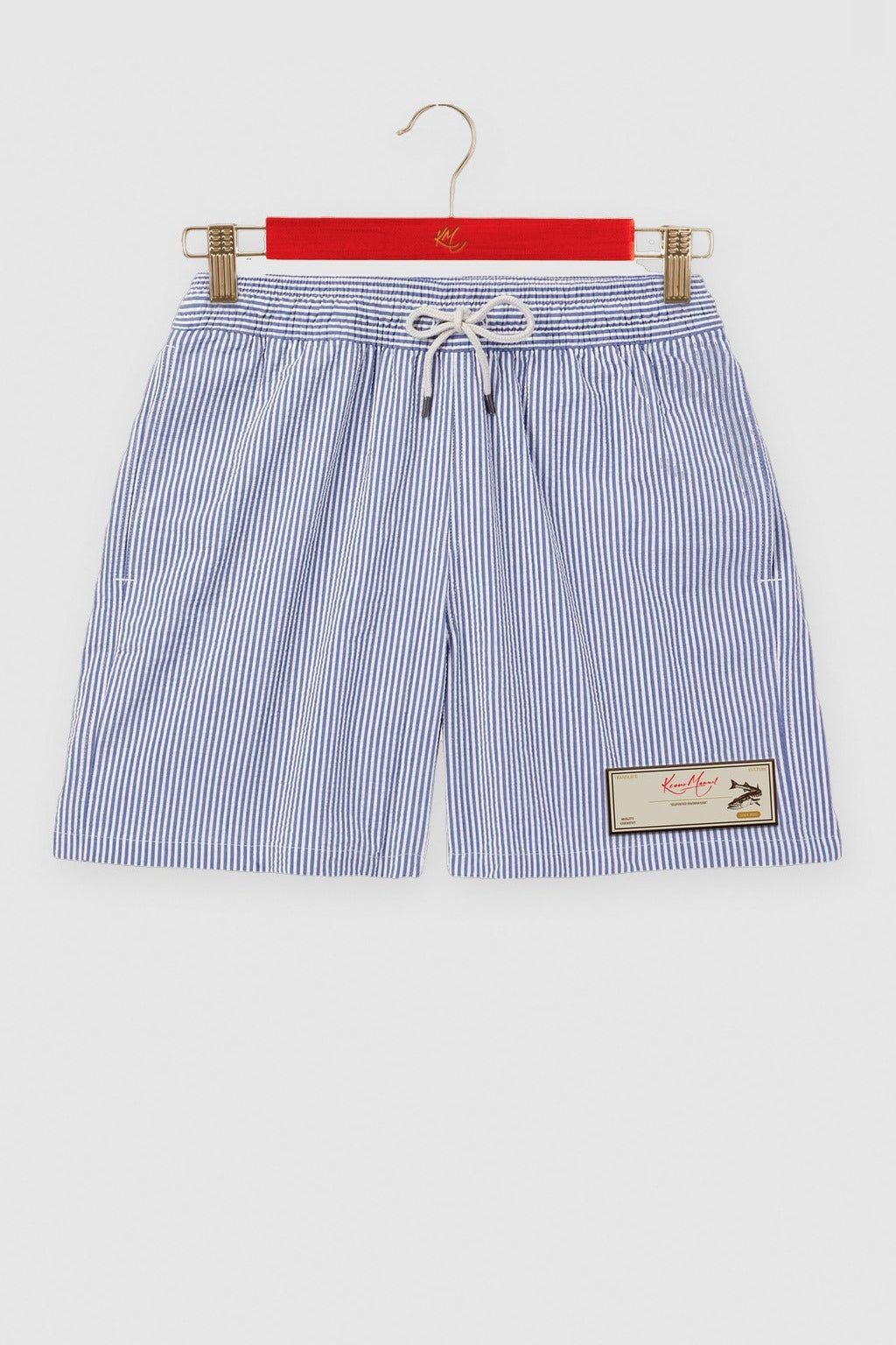 KM swim shorts striped